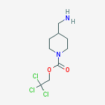 Chemical structure of 2,2,2-TRICHLOROETHYL 4-(AMINOMETHYL)PIPERIDINE-1-CARBOXYLATE