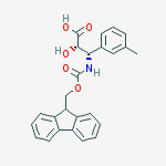 Structure of N-Fmoc-(2S,3S)-3-Amino-2-hydroxy-3-(3-methyl-phenyl)-propanoic acid