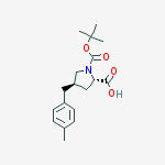 Structure of N-t-Butoxycarbonyl-trans-4-(4-methylbenzyl)-L-proline;(2S,4R)-1-t-Butoxycarbonyl-4-(4-methylbenzyl)pyrrolidine-2-carboxylic acid
