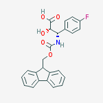 Structure of N-Fmoc-(2S,3S)-3-Amino-3-(4-fluoro-phenyl)-2-hydoxy-propanoic acid
