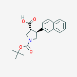 Structure of Boc-trans-DL-b-Pro-4-(2-naphthyl)-OH