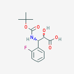 Structure of N-Boc-(2S,3S)-3-Amino-3-(2-fluoro-phenyl)-2-hydroxy-propanoic acid