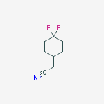 2-(4,4-Difluorocyclohexyl)acetonitrile结构式