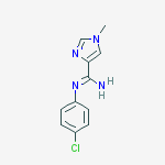 Structure of N-(4-Chlorophenyl)1-methyl-1H-imidazole-4-carboximidamide