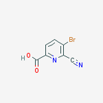 Structure of 5-BROMO-6-CYANOPYRIDINE-2-CARBOXYLIC ACID