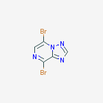 5,8-DIBROMO-[1,2,4]TRIAZOLO[1,5-A]PYRAZINE结构式