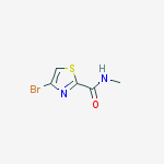 Structure of 4-bromo-n-methyl-1,3-thiazole-2-carboxamide