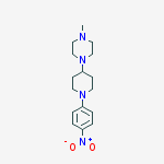 Structure of 1-methyl-4-[1-(4-nitrophenyl)piperidin-4-yl]piperazine