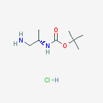 Structure of (S)-tert-Butyl (1-aminopropan-2-yl)carbamate hydrochloride
