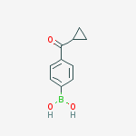 Structure of (4-(Cyclopropanecarbonyl)phenyl)boronic acid