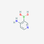 (4-Aminopyridin-3-yl)boronic acid结构式
