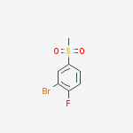 2-Bromo-1-fluoro-4-methanesulfonylbenzene结构式