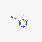 4-chloro-5-iodopyridine-3-carbonitrile结构式