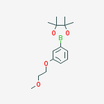 Chemical structure of 2-[3-(2-METHOXYETHOXY)PHENYL]-4,4,5,5-TETRAMETHYL-1,3,2-DIOXABOROLANE
