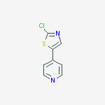 4-(2-chloro-5-thiazolyl)Pyridine结构式