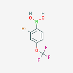 Structure of 2-Bromo-4-(trifluoromethoxy)phenylboronic acid