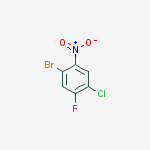 Structure of 1-BroMo-4-chloro-5-fluoro-2-nitrobenzene