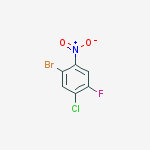 Structure of bromo-5-chloro-4-fluoro-2-nitrobenzene