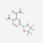 Structure of 2-Amino-N,N-dimethyl-5-(4,4,5,5-tetramethyl-[1,3,2]dioxaborolan-2-yl)-benzamide