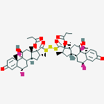 Structure of (6α,11β,16α,17α)-(6'α,11'β,16'α,17'α)-17,17'-(Trithiodicarbonyl)bis[6,9-difluoro-11-hydroxy-16-methyl-17-(1-oxopropoxy)-androsta-1,4-dien-3-one