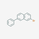 2-Bromo-7-phenylnaphthalene结构式