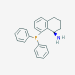 Structure of (R)-1-Amino-8-(diphenylphosphino)-1,2,3,4-tetrahydronaphthalene, min. 97%