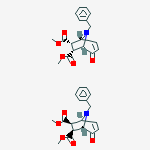 Structure of (1R,5R,6R,7S)-rel-4-Oxo-8-(phenylmethyl)-8-azabicyclo[3.2.1]oct-2-ene-6,7-dicarboxylic acid 6,7-dimethyl ester