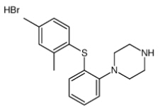 Structure of Vortioxetine hydrobromide
