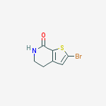 2-bromo-5,6-dihydro-4H-thieno[2,3-c]pyridin-7-one结构式