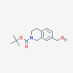 Structure of TERT-BUTYL 7-(HYDROXYMETHYL)-3,4-DIHYDROISOQUINOLINE-2(1H)-CARBOXYLATE,97%