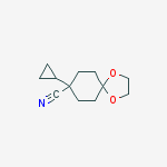 Structure of 8-Cyclopropyl-1,4-dioxaspiro[4.5]decane-8-carbonitrile