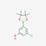 Structure of 3-Chloro-5-(4,4,5,5-tetramethyl-1,3,2-dioxaborolan-2-yl)phenol