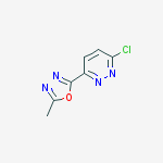 Structure of 3-Chloro-6-(5-methyl-1,3,4-oxadiazol-2-yl)pyridazine