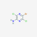 Structure of 5-Bromo-3,6-dichloropyrazin-2-amine