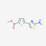 2-Thiophenecarboxylic acid, 5-(2-amino-4-thiazolyl)-, methyl ester结构式