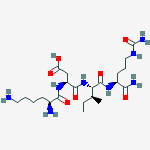 Structure of L-Lysyl-L-alpha-aspartyl-L-isoleucyl-N5-(aminocarbonyl)-L-ornithinamide