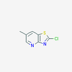 Structure of 2-chloro-6-methyl[1,3]thiazolo[4,5-b]pyridine