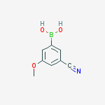 (3-cyano-5-methoxyphenyl)boronic acid结构式