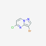 Structure of 3-BROMO-5-CHLOROPYRAZOLO[1,5-A]PYRIMIDINE