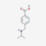 Benzoic acid, 4-[[(1-methylethyl)amino]methyl]-结构式