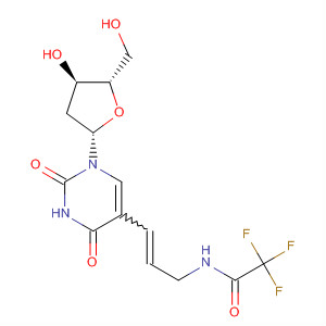 Uridine, 2'-deoxy-5-[3-[(trifluoroacetyl)amino]-1-propenyl]-结构式