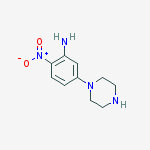 Structure of 2-Nitro-5-(1-piperazinyl)aniline
