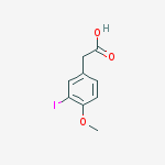 Structure of (3-IODO-4-METHOXYPHENYL)ACETIC ACID