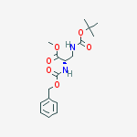 (R)-Methyl 2-(((benzyloxy)carbonyl)amino)-3-((tert-butoxycarbonyl)amino)propanoate结构式