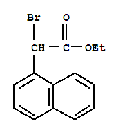 Structure of ALPHA-BROMO-1-NAPHTHALENEACETIC ACID ETHYL ESTER