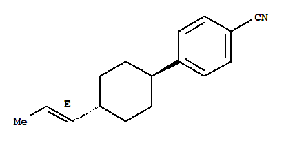 反-4-[4-[1-(E)-丙烯基]环己基]苄腈结构式