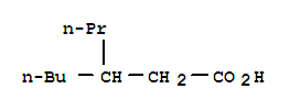 Structure of 3-PROPYLHEPTANOIC ACID