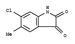 Structure of 6-CHLORO-5-METHYLISATIN