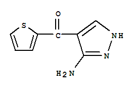 Structure of (3-AMINOPYRAZOL-4-YL)(2-THIENYL)METHANONE
