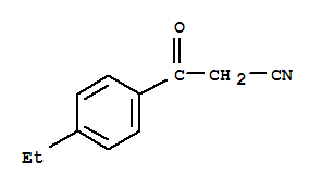 Structure of 3-(4-Ethylphenyl)-3-oxopropanenitrile